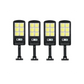 Set 4 x proiector solar 6 celule,120 LED-uri COB ,cu senzor de miscare, sistem prindere inclus