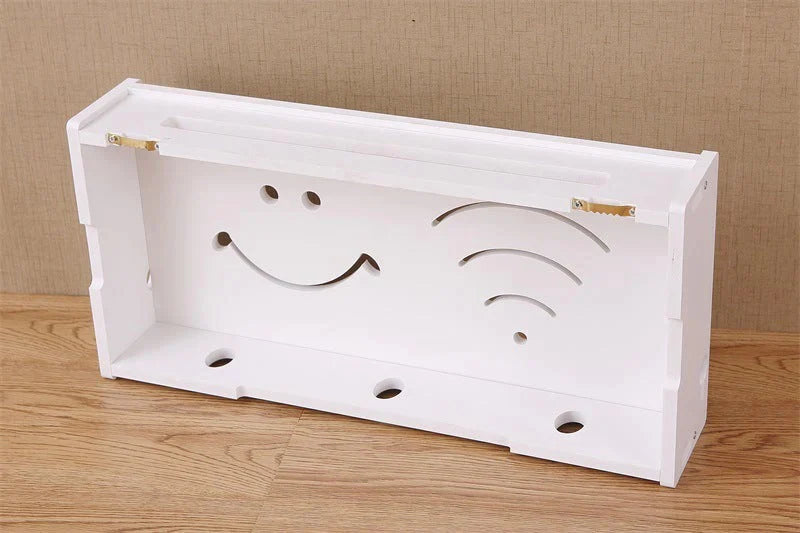 1 + 1 CADOU - Suport De Perete Pentru Router Sau Alte Obiecte - Smile Face