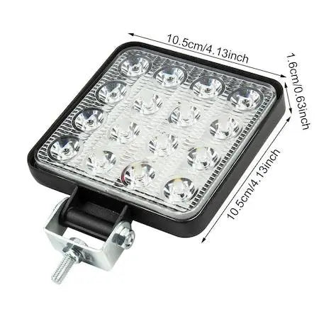 Set 4 proiectoare 16 LED 48W auto OFF-ROAD, IP 67