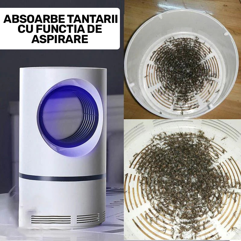 1+1 GRATIS - Aparat Anti Insecte cu lampa UV si functie aspirare