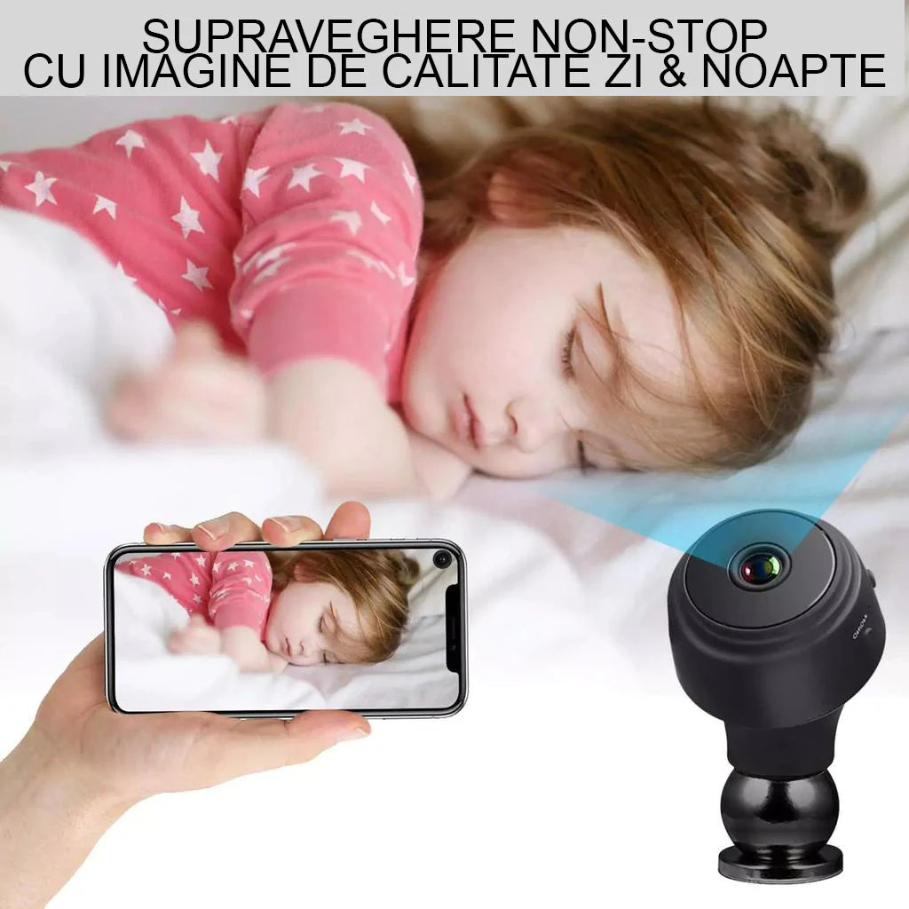 Camera Video Wi-Fi 1080p HD WIDE 150 cu conectare la Telefon