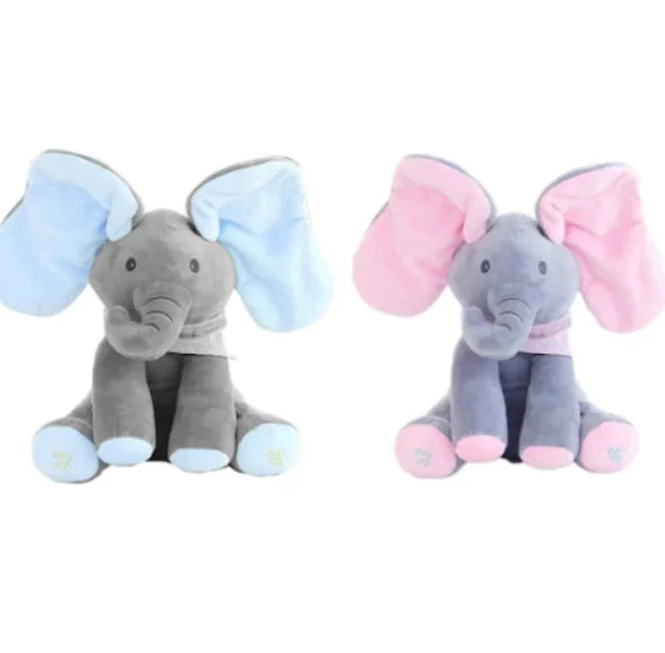 Elefant interactiv din plus - vorbeste, canta si flutura urechile - Peek a Boo