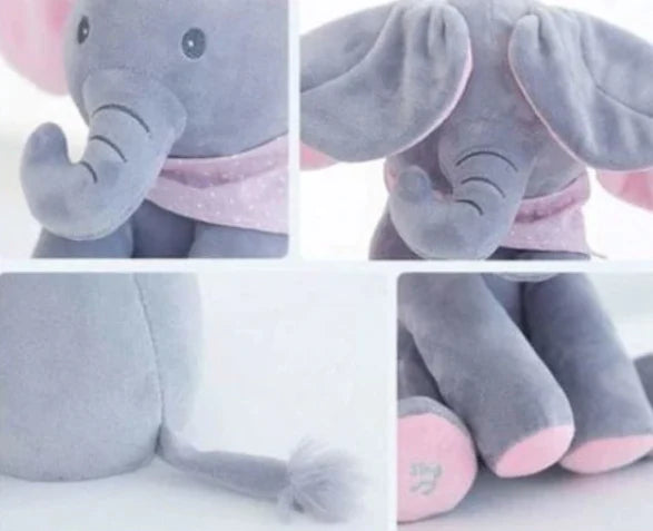 Elefant interactiv din plus - vorbeste, canta si flutura urechile - Peek a Boo