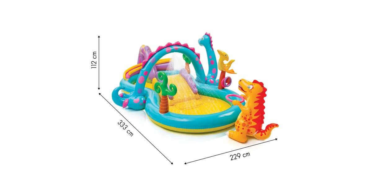 Piscina de aventură INTEX Dinoland 333 x 229 x 112 cm