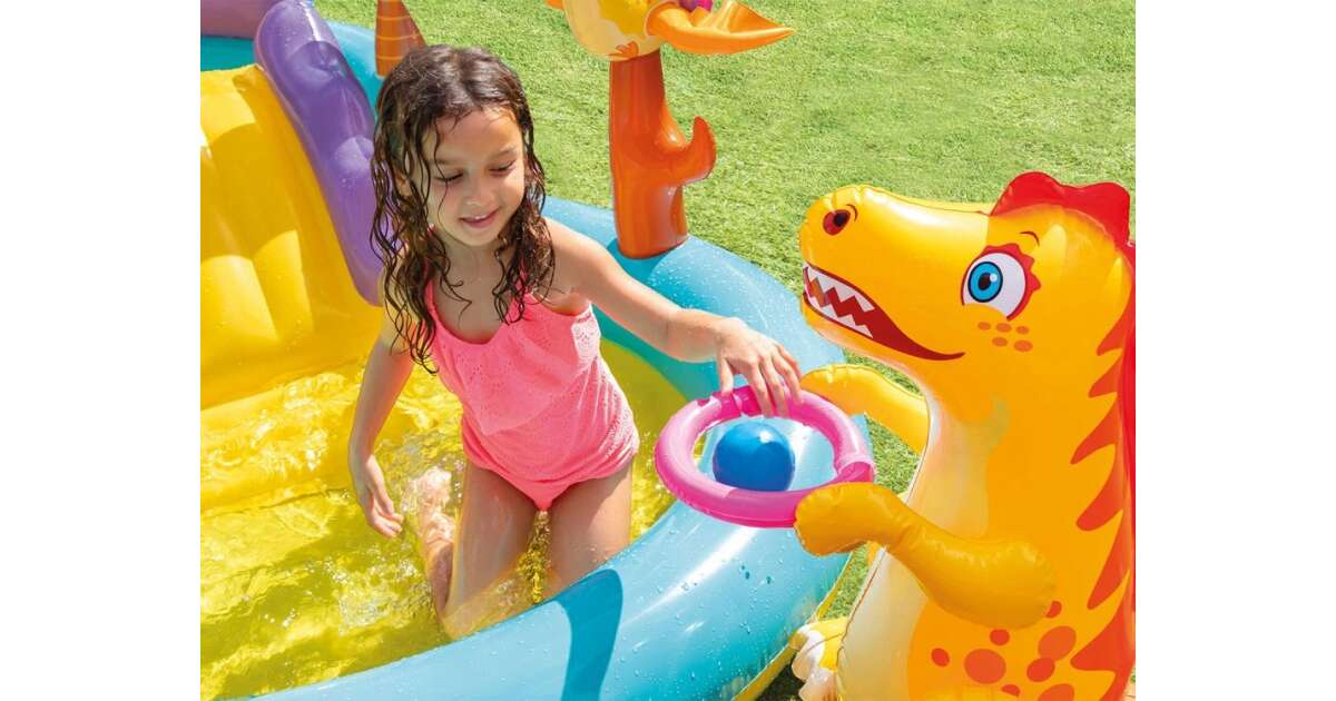 Piscina de aventură INTEX Dinoland 333 x 229 x 112 cm