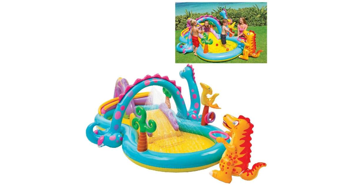 Piscina de aventură INTEX Dinoland 333 x 229 x 112 cm