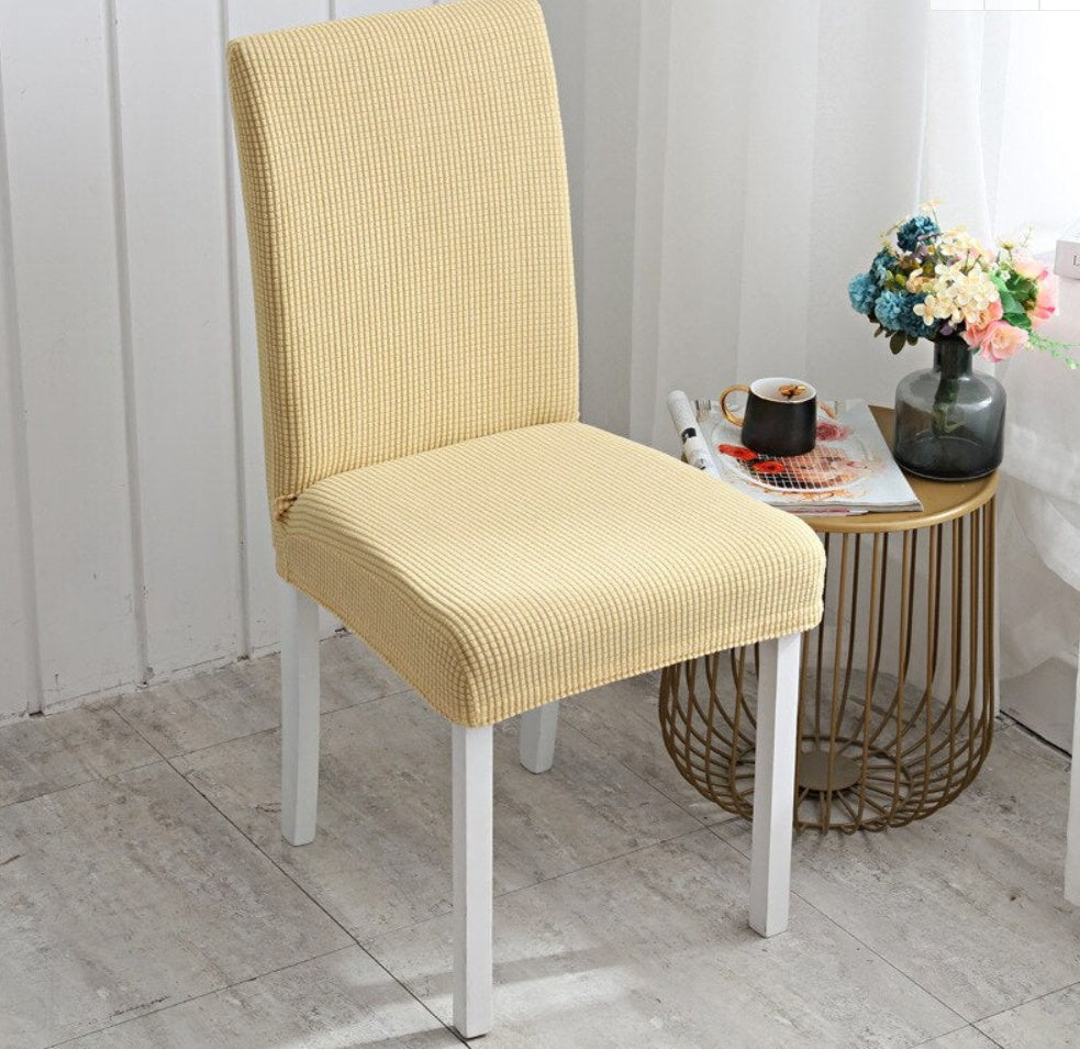 SET 6x Huse texturate premium pentru scaune din bumbac, diferite culori, Universale, Rezistente la apa