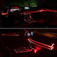 Banda Led Lumini Ambientale Auto RGB, Control din Aplicatie 6 M