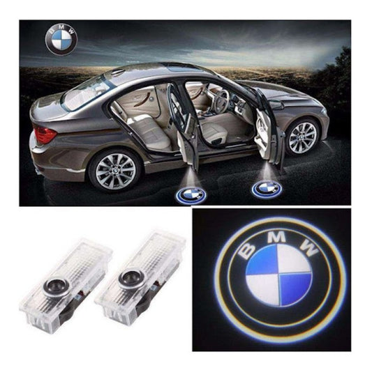 Set 2 holograme LED cu logo BMW, pentru portiere