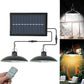 Set panou solar cu 1 sau 2 becuri LED aplica, telecomanda, 50W